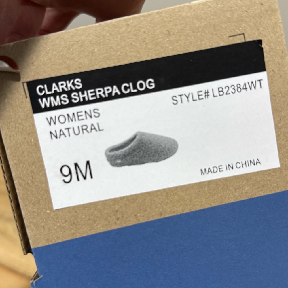 Clarks Sherpa Slide‎ Clogs slippers Size 9 - Picture 3 of 6